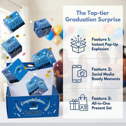 🎓🎁2026 Graduation Surprise Pop-Up Gift Box | Creative Folding Box✨