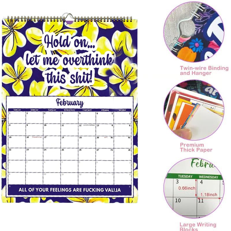 2027 Sweary Mental Health Calendar