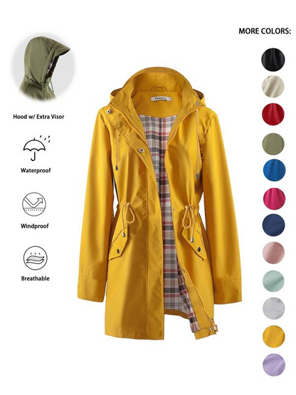🔥This Week's Special Price:£25.99!!🧥💦Womens Chic. Lightweight. Waterproof Jacket🍃-Unleash Style and Durability in Any Storm!