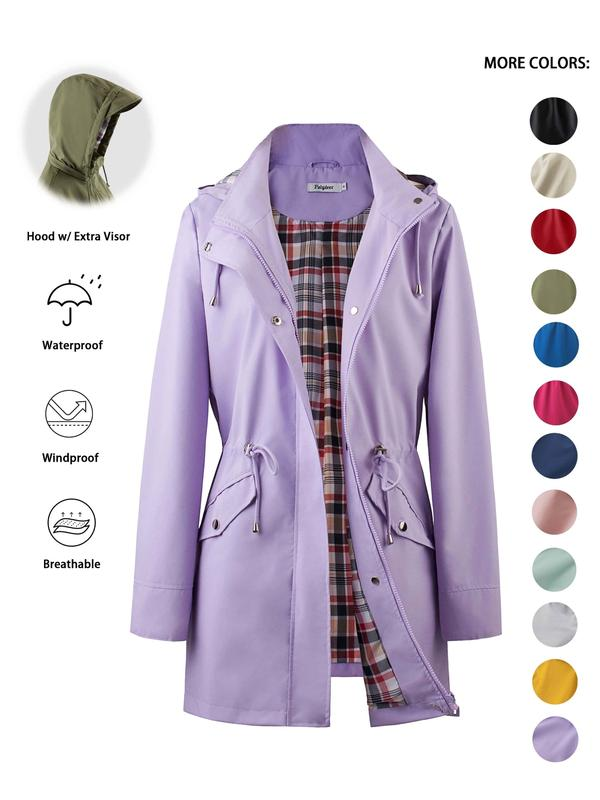 🔥This Week's Special Price:£25.99!!🧥💦Womens Chic. Lightweight. Waterproof Jacket🍃-Unleash Style and Durability in Any Storm!