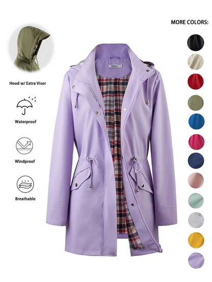 🔥This Week's Special Price:£25.99!!🧥💦Womens Chic. Lightweight. Waterproof Jacket🍃-Unleash Style and Durability in Any Storm!