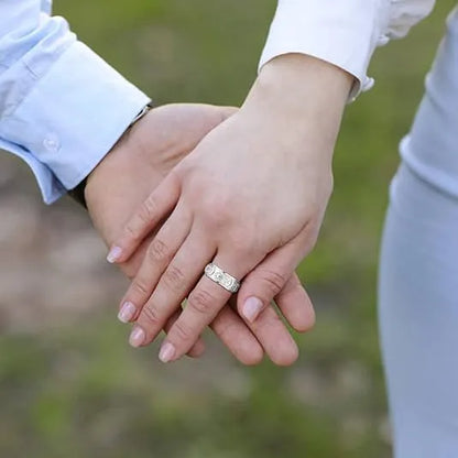 💕 Sun, Moon, and Stars Anxiety Relief Spinner Ring for Couples