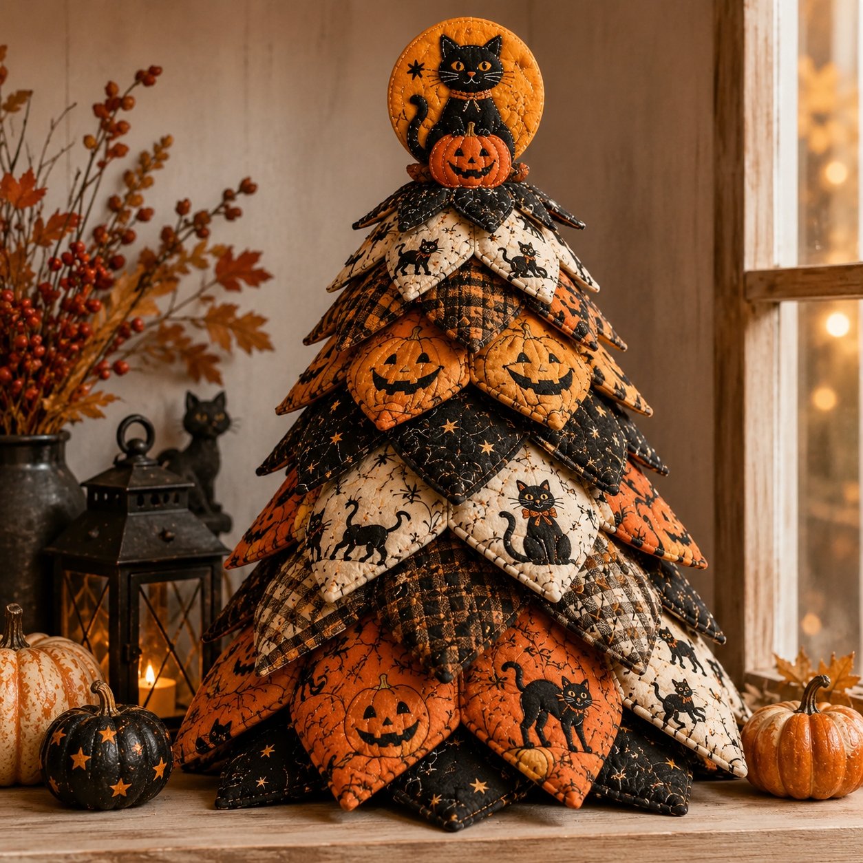 🔥Last Day 49% OFF - 🎃 DIY Halloween Quilted Fabric Tree Kit(📦Buy 2 Free Shipping)