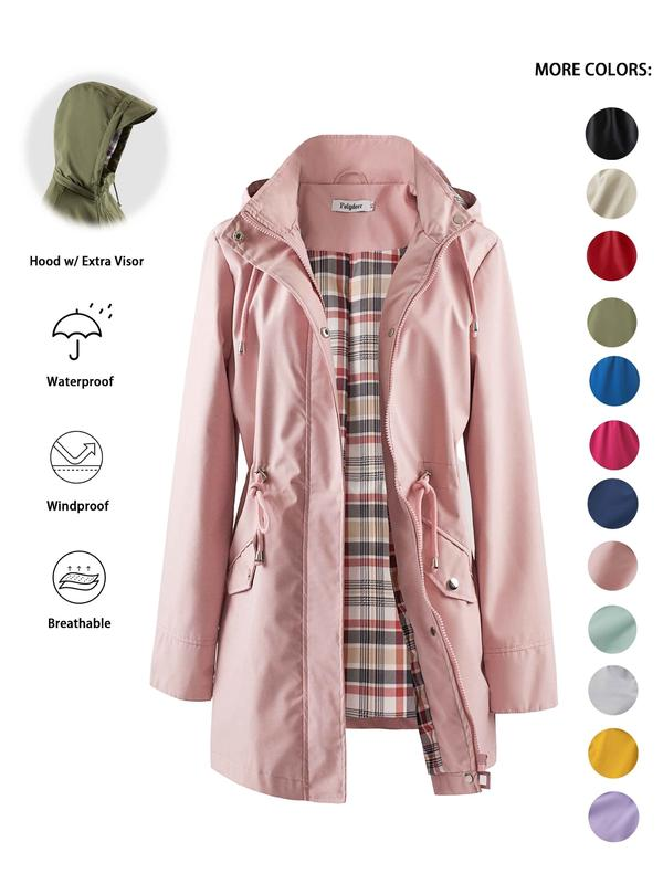 🔥This Week's Special Price:£25.99!!🧥💦Womens Chic. Lightweight. Waterproof Jacket🍃-Unleash Style and Durability in Any Storm!