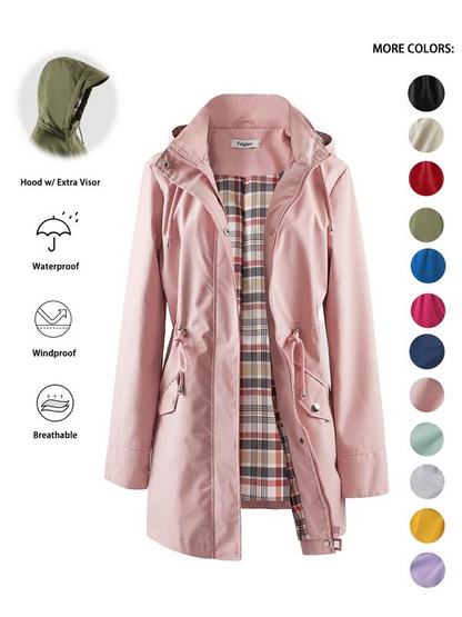🔥This Week's Special Price:£25.99!!🧥💦Womens Chic. Lightweight. Waterproof Jacket🍃-Unleash Style and Durability in Any Storm!