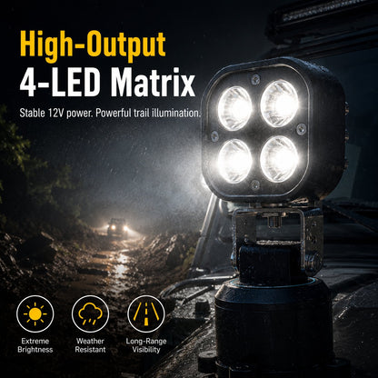🏕️ Motorized Remote Control Laser LED Searchlight