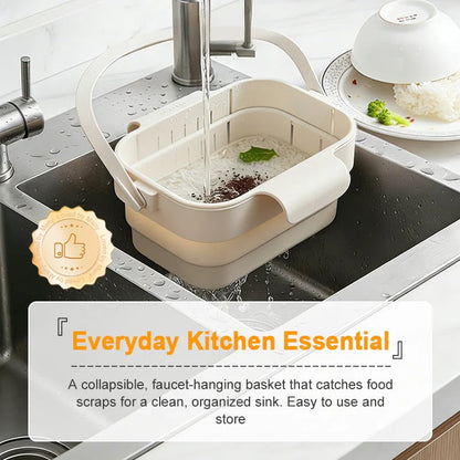 🍅Collapsible Faucet-Hanging Sink Strainer Basket