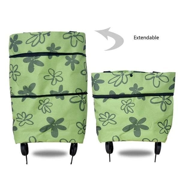 🏆 Last Day Special Price £9.99 ! 🔥 2-in-1 Shopping Bag Foldable Green Bag