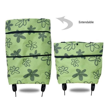 🏆 Last Day Special Price £9.99 ! 🔥 2-in-1 Shopping Bag Foldable Green Bag