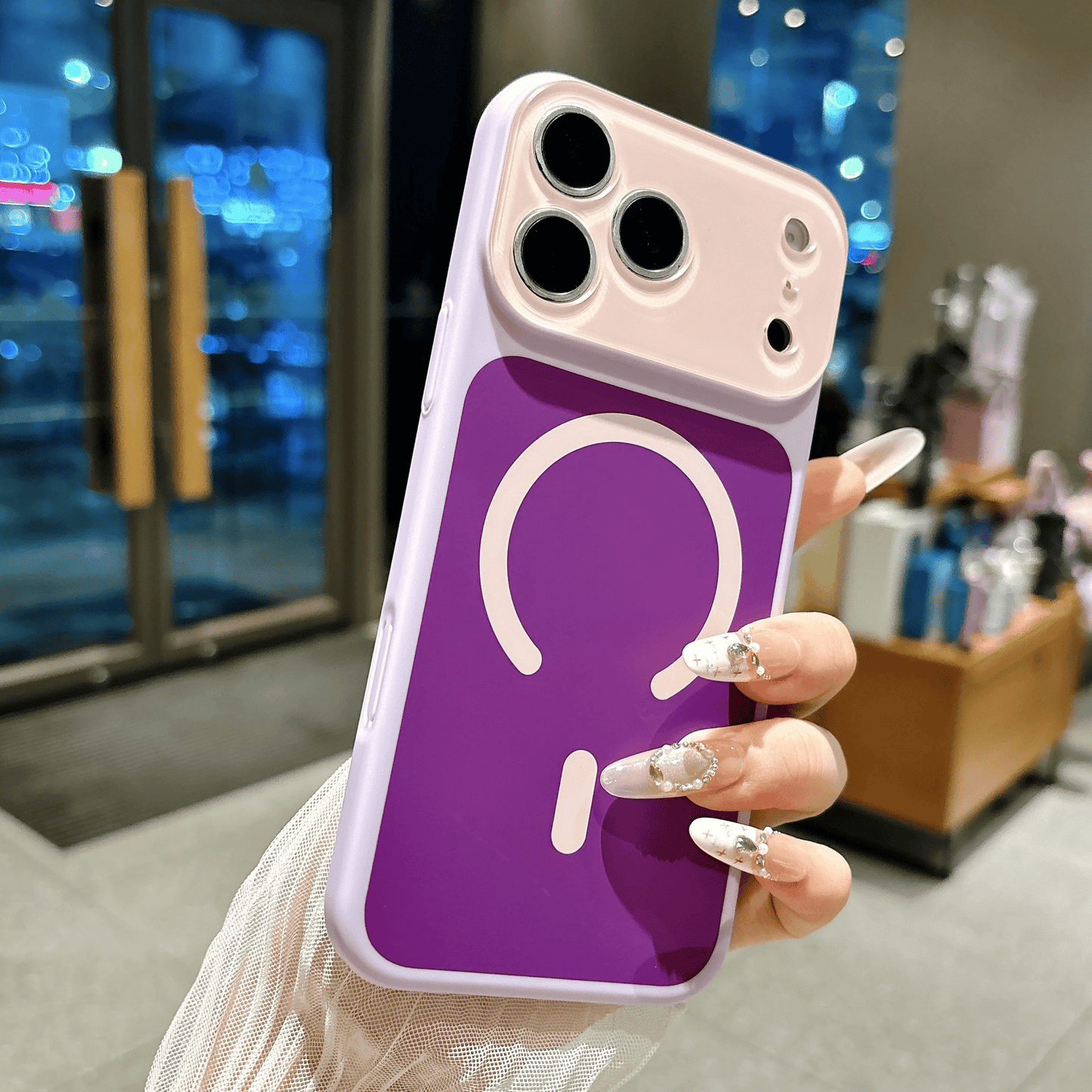 🎨Dopamine Color Block Magnetic Phone Case for iPhone✨