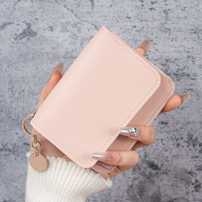 🎁HOT SALE🔥Elegant and Minimalist Women's Slim Short Wallet – with RFID protection, card slots, a bill compartment, and an ID window