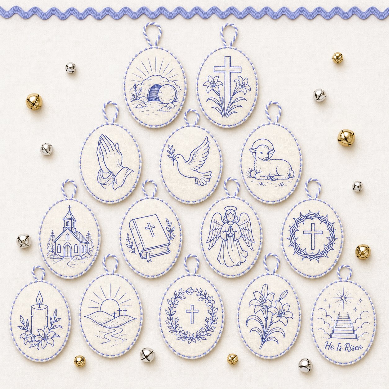 ⏳ Last Day 49% OFF – 🧵Beginner-Friendly DIY Heirloom Oval Embroidery Ornament Kit Collection | Complete Kit with All Tools & Step-by-Step Guide Included 💕