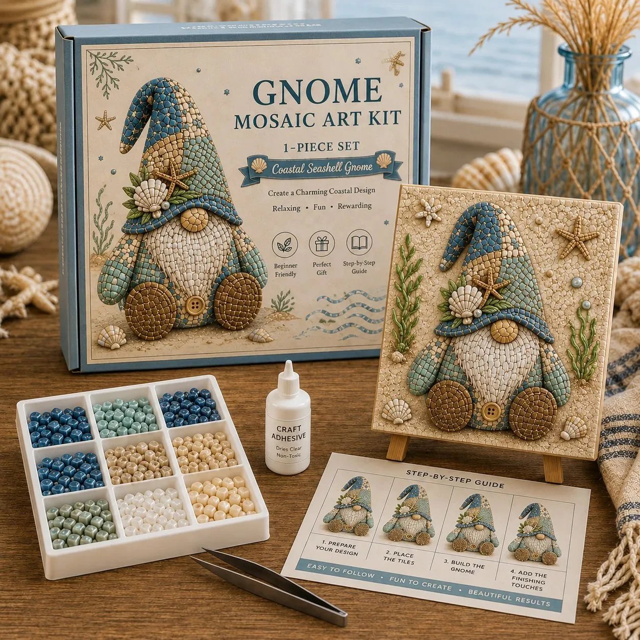 🔥Last Day 50% OFF -  🌸Gnome Mosaic Art Kit – Create Your Own Charming Handmade Masterpiece