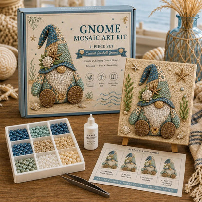 🔥Last Day 50% OFF -  🌸Gnome Mosaic Art Kit – Create Your Own Charming Handmade Masterpiece