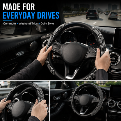 Rhinestones Bling Cover for Auto Steering Wheels