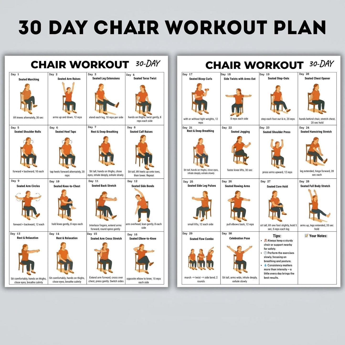 🏆Flash Sale⚡50K+ SOLD! Almost Gone-💥⏰Tai Chi Workout Poster for Seniors