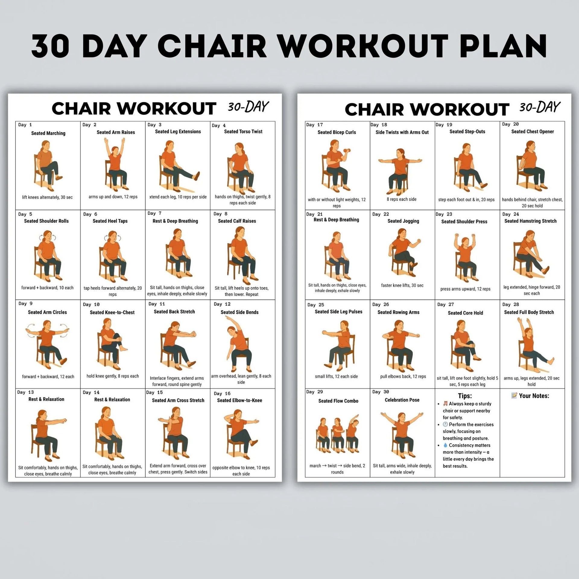 🏆Flash Sale⚡50K+ SOLD! Almost Gone-💥⏰Tai Chi Workout Poster for Seniors