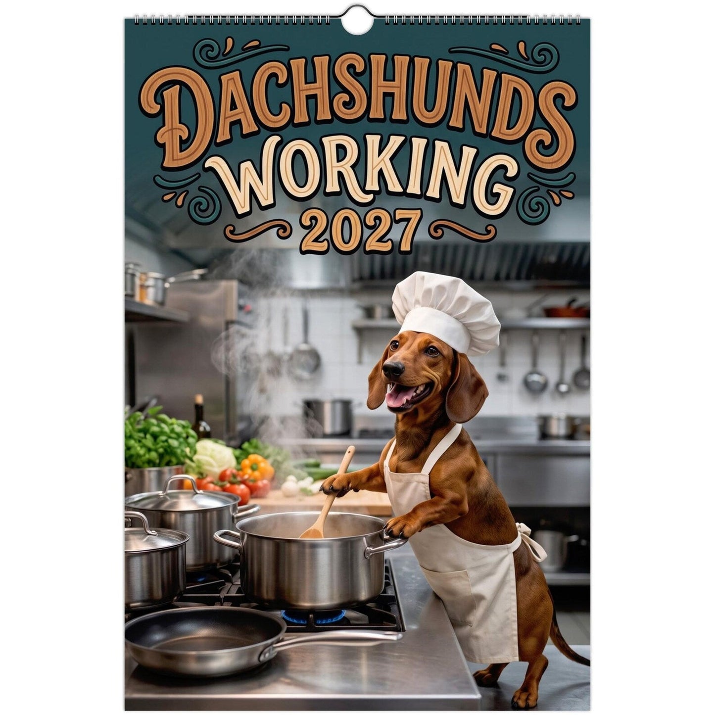 ✨ Funny Dachshund Wall Calendar 2027