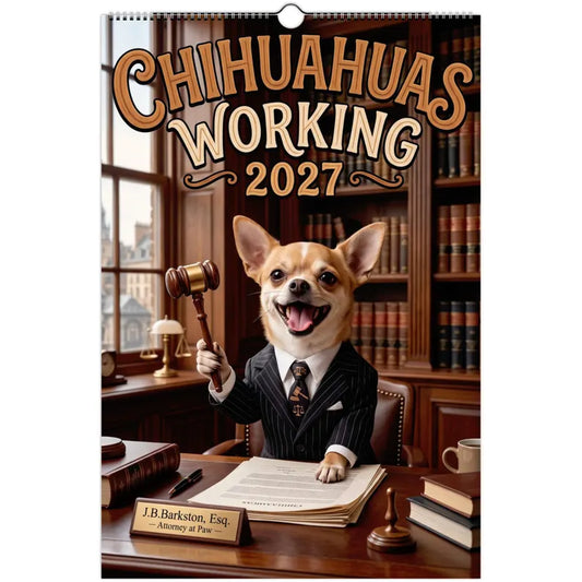 Funny Chihuahuas Wall Calendar 2027