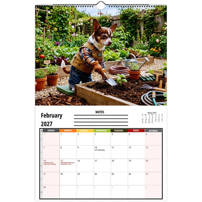 Funny Chihuahuas Wall Calendar 2027
