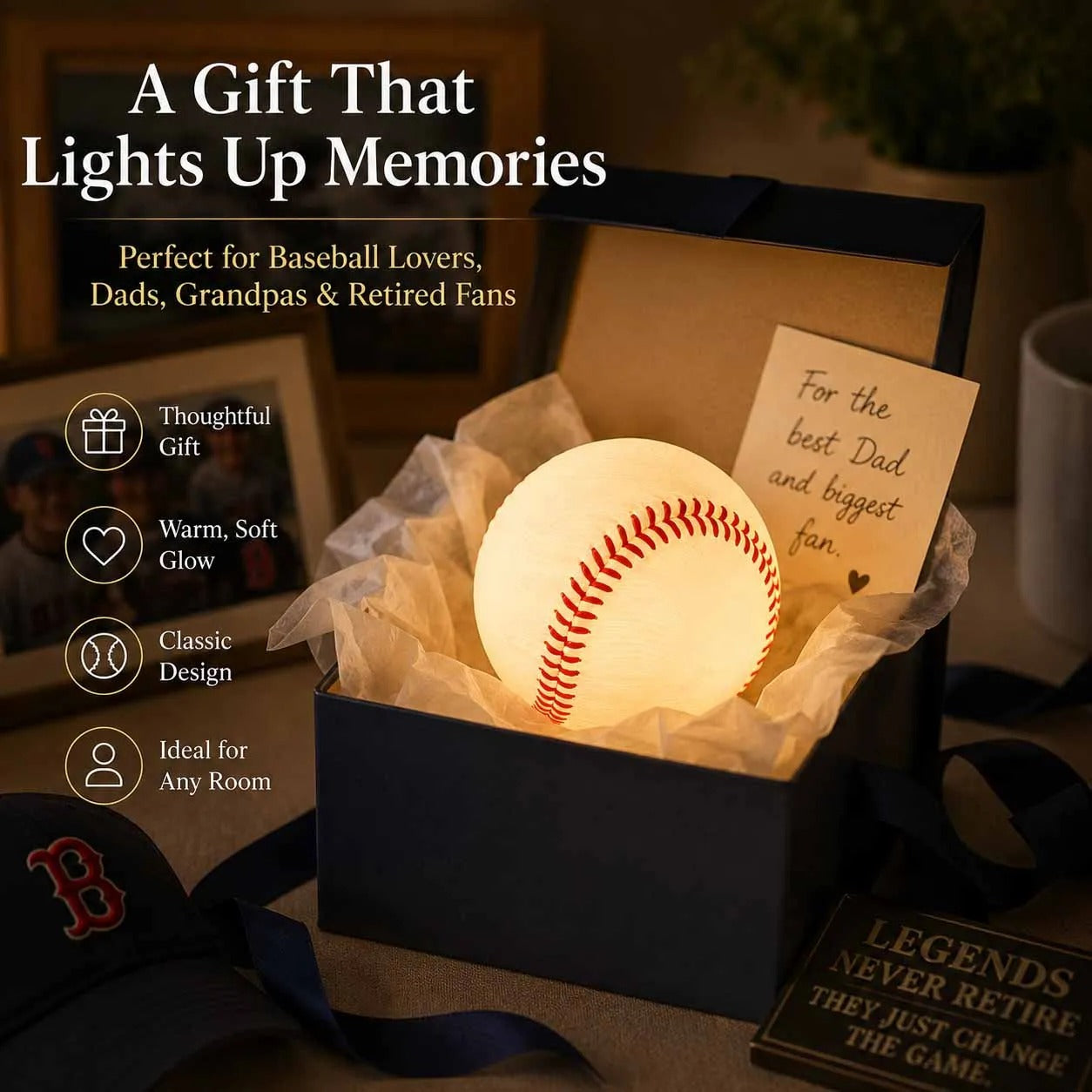 ⚾Last Day 47% OFF - Baseball Night Light Gift