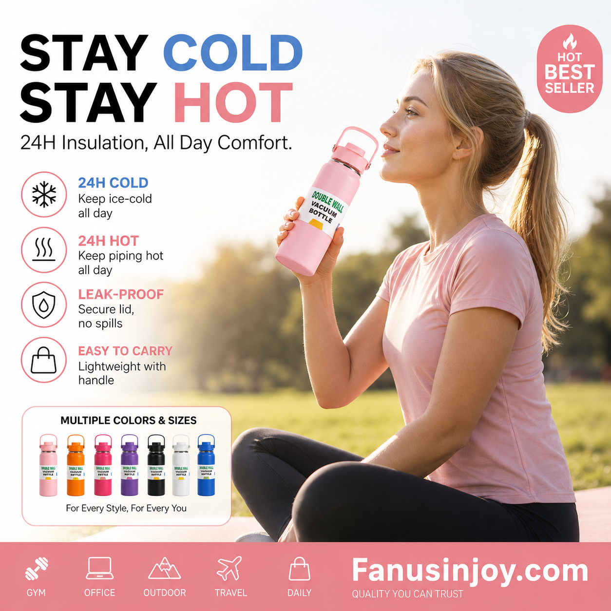 ❄️Portable heat preservation you can hold! 🔥Premium Stainless Steel Insulated Tumbler