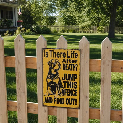 Funny Dog Metal Sign