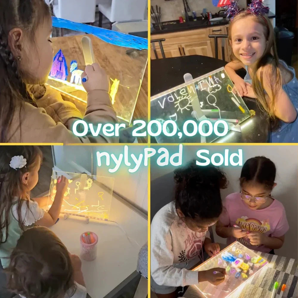 ✨LAST WEEK SPECIAL PRICE: ￡9.99!!⏳🎨Luminous Led Drawing Board For Children