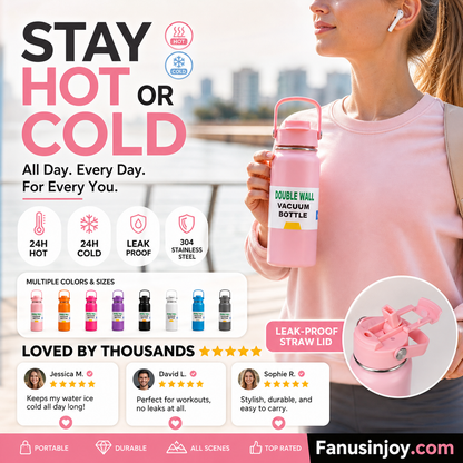 ❄️Portable heat preservation you can hold! 🔥Premium Stainless Steel Insulated Tumbler