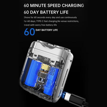 🪒 49% OFF!🔥Portable Mini Men's Electric Shaver – Compact & Rechargeable🧳