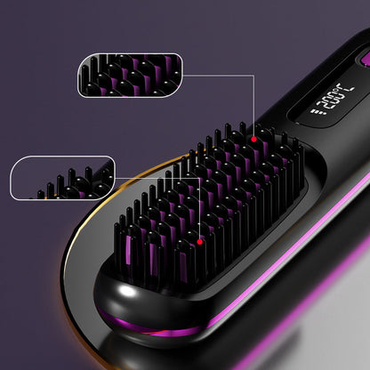 🏆2026 New Year Sale 50% OFF💁‍♀️🔥Hot Sale🎁Wireless Ceramic Heating Hair Straightening Comb