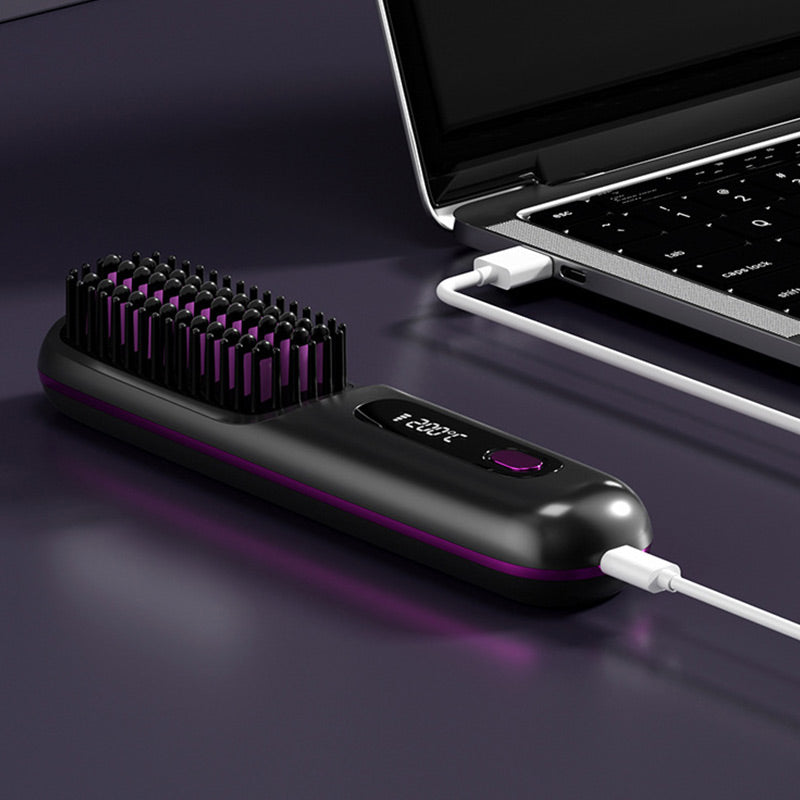 🏆2026 New Year Sale 50% OFF💁‍♀️🔥Hot Sale🎁Wireless Ceramic Heating Hair Straightening Comb