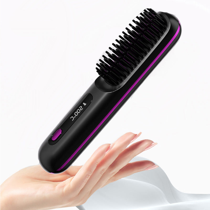 🏆2026 New Year Sale 50% OFF💁‍♀️🔥Hot Sale🎁Wireless Ceramic Heating Hair Straightening Comb