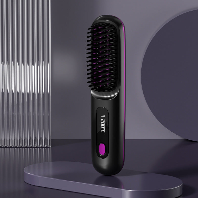 🏆2026 New Year Sale 50% OFF💁‍♀️🔥Hot Sale🎁Wireless Ceramic Heating Hair Straightening Comb