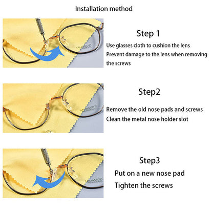 🥳2026 HOT SALE🥳💞50K+ SOLD!👓🛠️ 50% OFF! Eyeglass Nose Pad Repair Kit – Replace worn pads & rusty screws at home. No optician fees – keep your glasses comfy & secure! 🔧✨