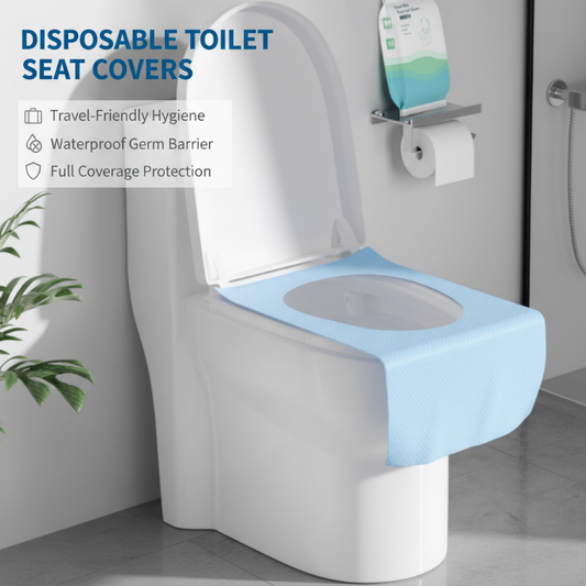 🏆Flash Sale⚡50K+ SOLD! Almost Gone-💥Disposable Waterproof Toilet Seat Covers Pack – Hygienic, Comfortable & Perfect for Travel & Public Restrooms 🧳