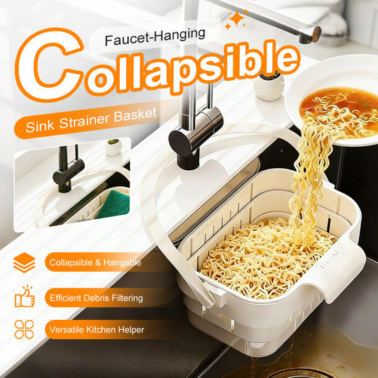 🥦44% OFF!🍅Collapsible Faucet-Hanging Sink Strainer Basket