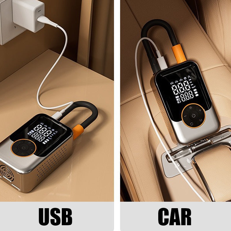 🎉 2026 Sale — Over 30,200 Sold!🚗 Portable Tire Inflator Air Compressor – Smart ✨
