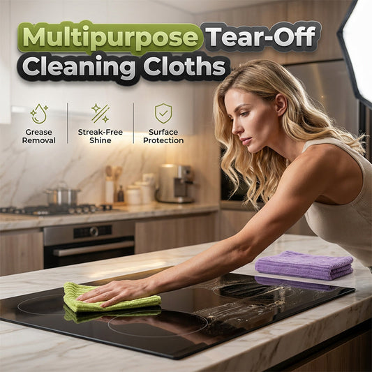 🔥Last day of the sale: £9.99!!🏆Multipurpose Reusable Tear-Off Cleaning Cloth Roll