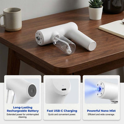 🥳2026 HOT SALE🥳💞50K+ SOLD!🚗🏠 50% OFF! Cordless Nano Spray Gun – Adjustable mist, no cord hassle. Perfect for disinfection & dusting. A cleaning essential! 🔫🌿