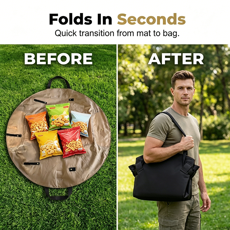 🥳2026 HOT SALE🥳💞50K+ SOLD!🧺✨ 49% OFF! 2-in-1 Convertible Picnic Mat Tote – Bag turns into a mat in seconds. Spacious, lightweight & water‑resistant. Perfect for picnics & shopping! 🌳🛍️