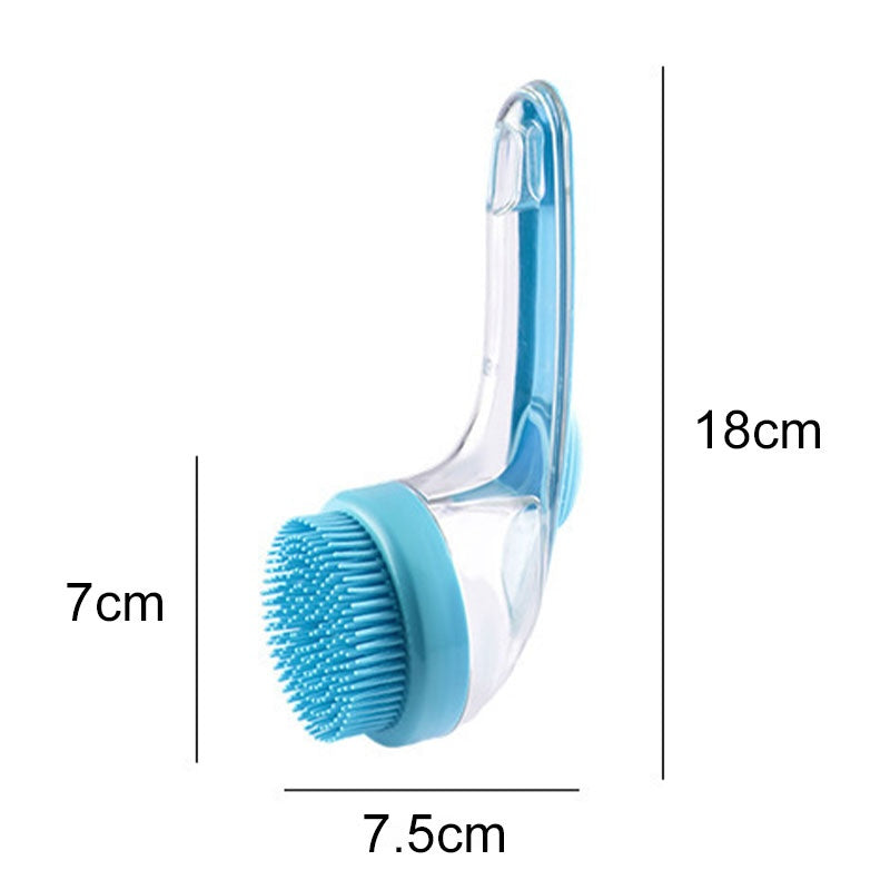 🌟Pet Bath Brush with Built-In Shampoo Dispenser 🐾  Gentle Massage Grooming Tool for Dogs & Cats – Ergonomic, Easy-to-Use & Vet-Approved Care 🇬🇧💧
