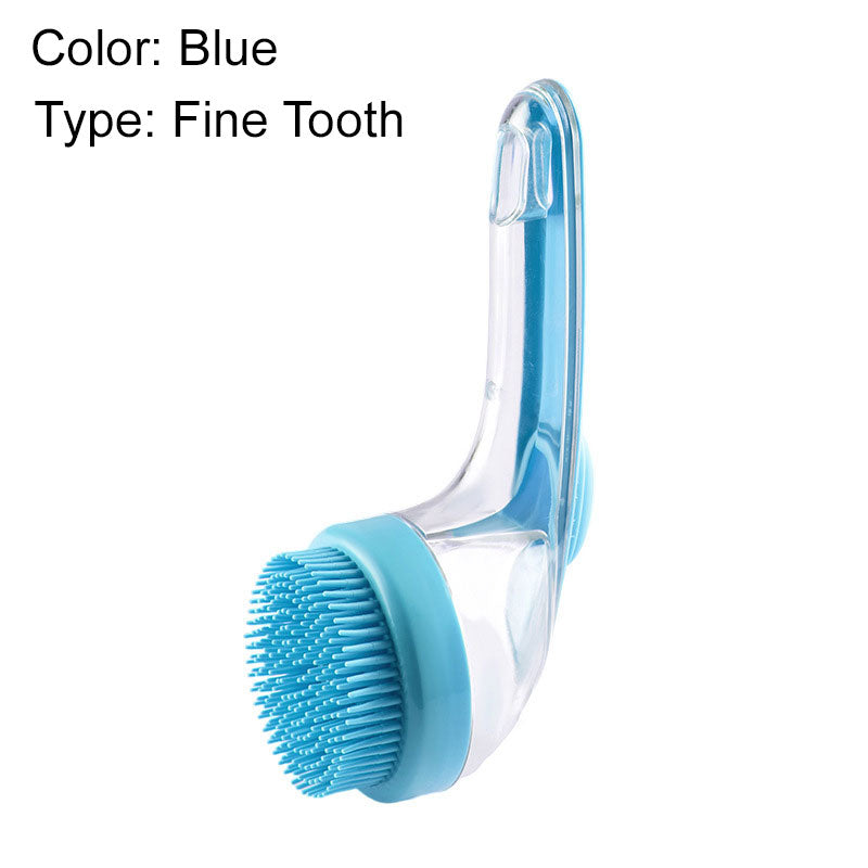 🌟Pet Bath Brush with Built-In Shampoo Dispenser 🐾  Gentle Massage Grooming Tool for Dogs & Cats – Ergonomic, Easy-to-Use & Vet-Approved Care 🇬🇧💧