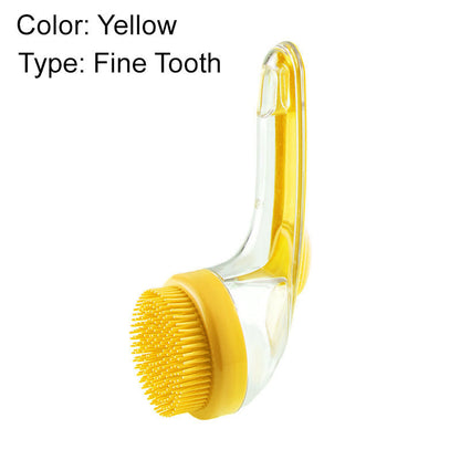 🌟Pet Bath Brush with Built-In Shampoo Dispenser 🐾  Gentle Massage Grooming Tool for Dogs & Cats – Ergonomic, Easy-to-Use & Vet-Approved Care 🇬🇧💧
