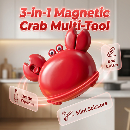 🦀Multifunctional Magnetic Crab-Shaped Bottle Opener – Strong magnet & rust-proof – Catches caps, great for fridge or bar – fun design for parties or gifts 🍻
