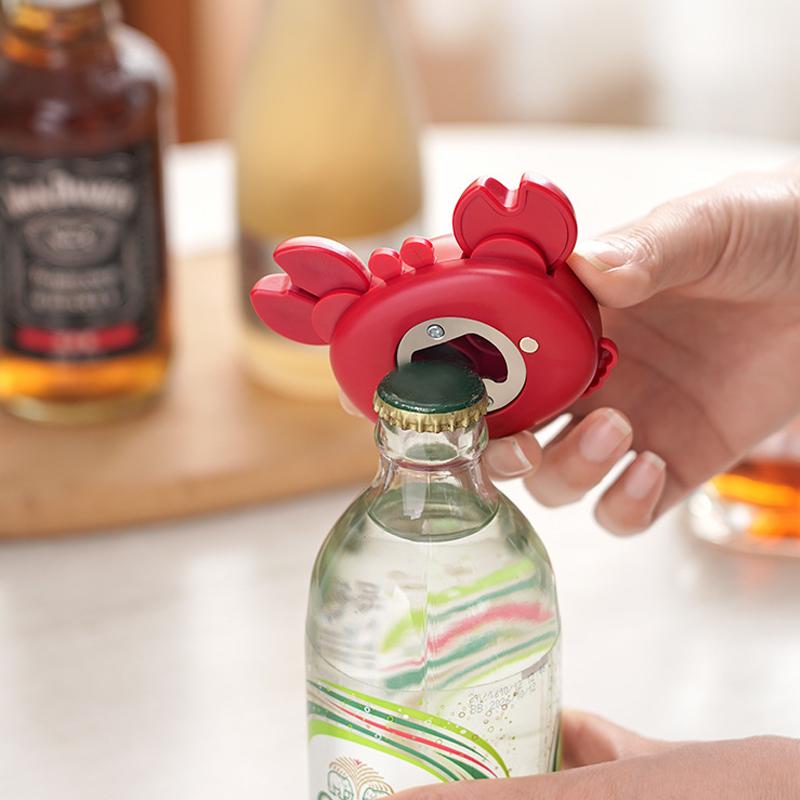 🦀Multifunctional Magnetic Crab-Shaped Bottle Opener – Strong magnet & rust-proof – Catches caps, great for fridge or bar – fun design for parties or gifts 🍻