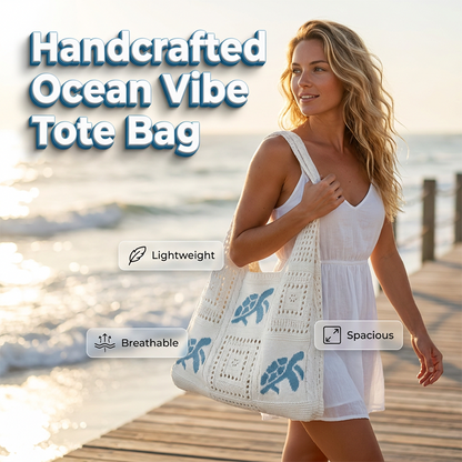 🏆LAST DAY SALE 49% OFF🔥Turtle Pattern Crochet Tote Bag
