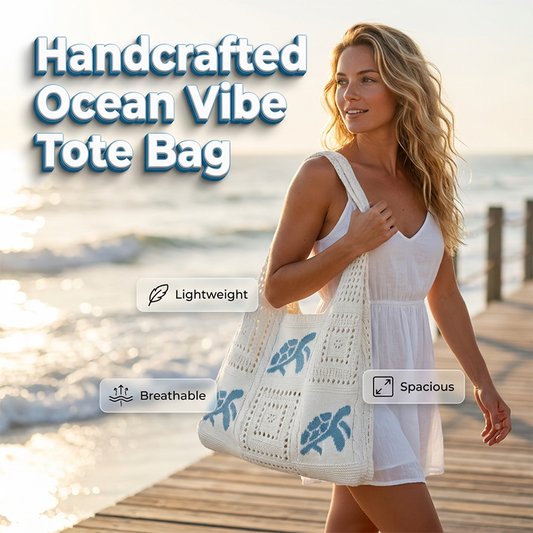 🏆LAST DAY SALE 49% OFF🔥Turtle Pattern Crochet Tote Bag