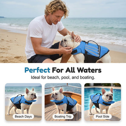 🥳2026 HOT SALE 49% OFF!💞50K+ SOLD!🐕👼Reflective Angel Wing Dog Life Jacket – High‑buoyancy, quick‑rescue handle & breathable mesh. Reflective strips for evening swims. Safe & adorable! 🌊✨