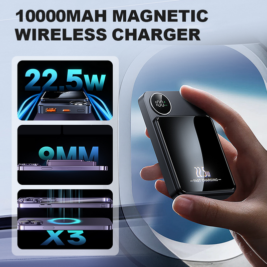 🔋✨Professional Magnetic Charger for Travelers & Professionals 🧲| 22.5W Wired & 15W Wireless💥
